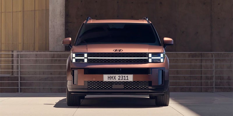 Front view of a bronze Hyundai