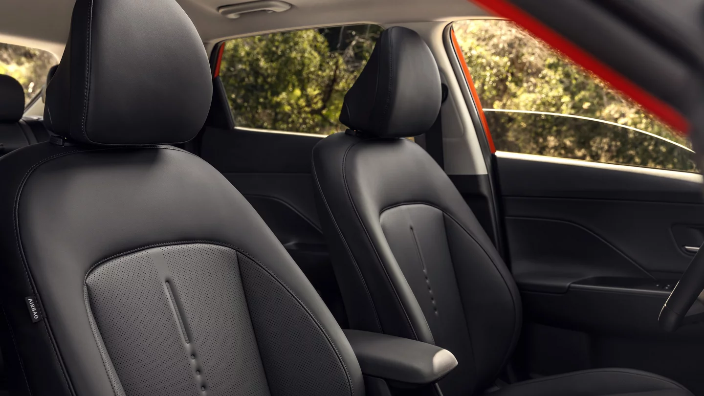 2026 Kona Black H-Tex leatherette seating