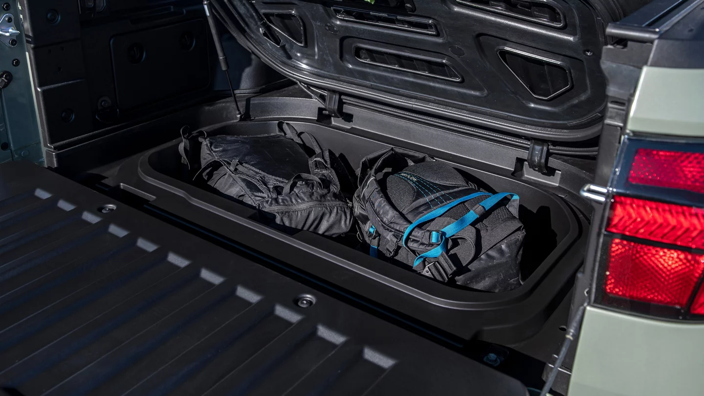 Lockable underfloor storage